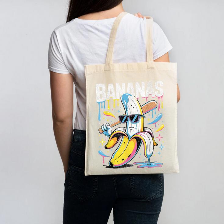 Banana Baseball Drip Kids Youth Boys Girls Sport Teens Canvas Tote Bag