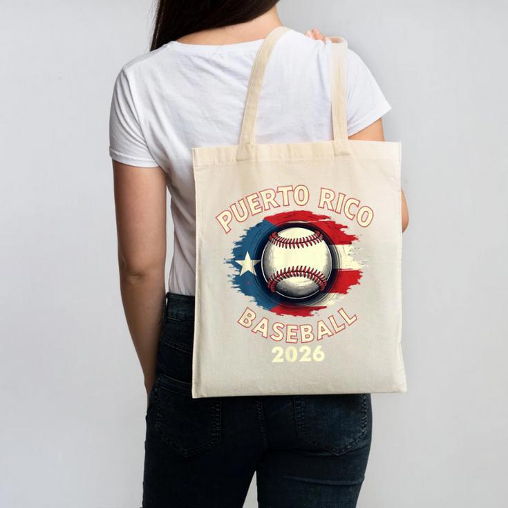 Baseball 2026 Puerto Rico Island Pride Sports Theme Canvas Tote Bag Baseball 2026 Puerto Rico Island Pride Sports Theme Canvas Tote Bag