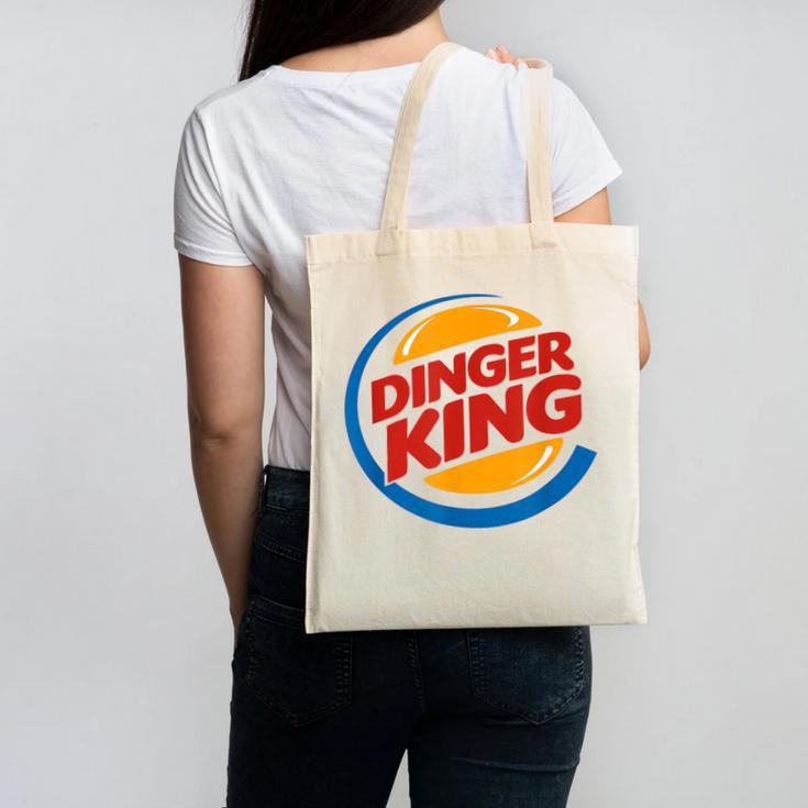 Baseball Dinger King Logo For Home Run Players And Fan Canvas Tote Bag Baseball Dinger King Logo For Home Run Players And Fan Canvas Tote Bag
