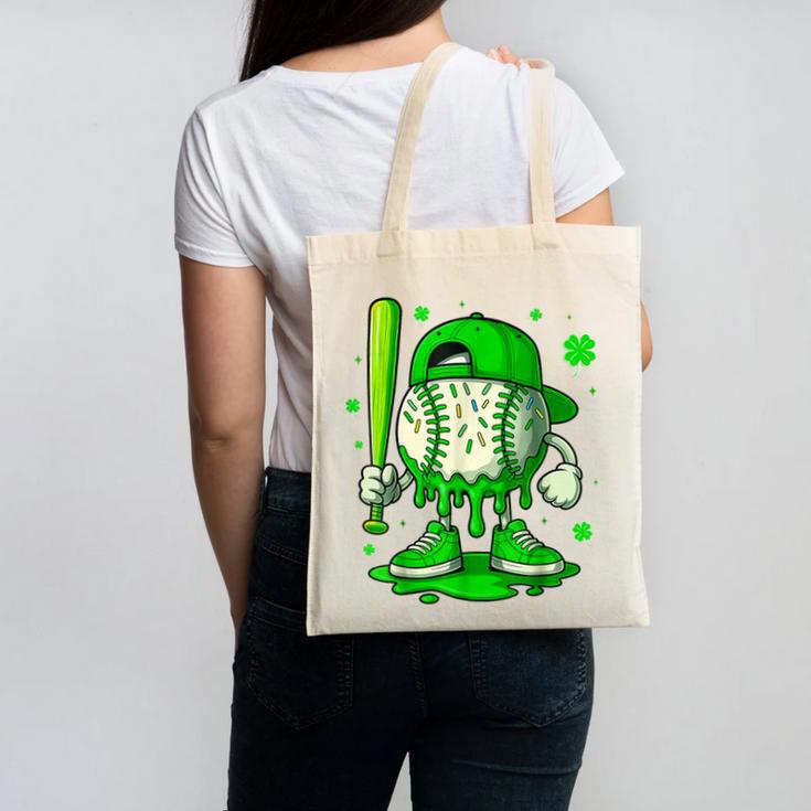 Baseball Drip Icecream Apparel Youth Boy St Patricks Day Canvas Tote Bag Baseball Drip Icecream Apparel Youth Boy St Patricks Day Canvas Tote Bag