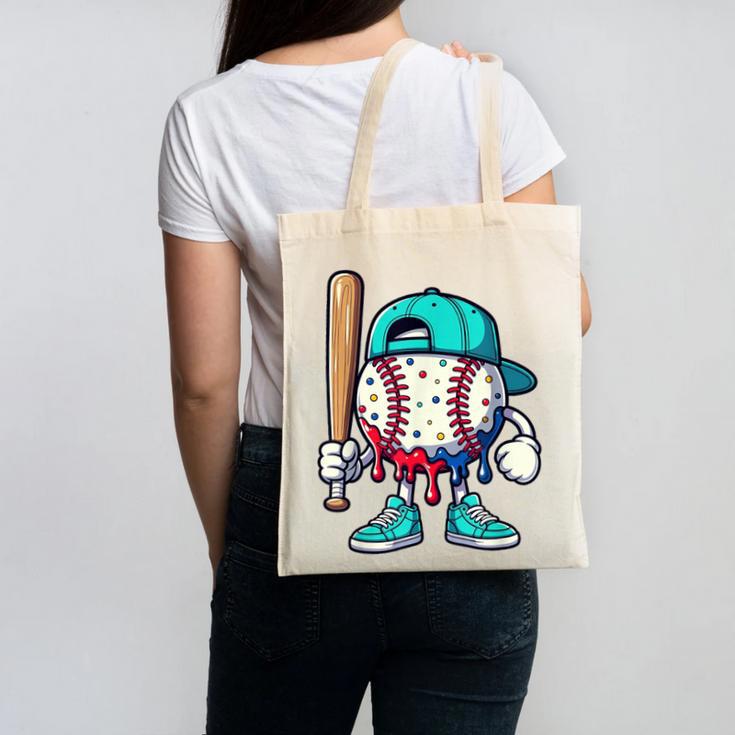 Baseball Drippy Style Apparel For Boys Youth Drip Baseball Canvas Tote Bag