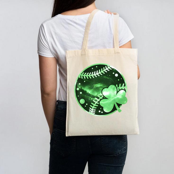 Baseball Irish Shamrock Lucky Clover St Patricks Day Boys Canvas Tote Bag Baseball Irish Shamrock Lucky Clover St Patricks Day Boys Canvas Tote Bag