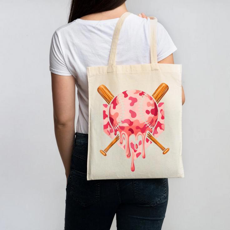 Baseball Pink Camo Ice Cream Youth Boys Girls Canvas Tote Bag Baseball Pink Camo Ice Cream Youth Boys Girls Canvas Tote Bag
