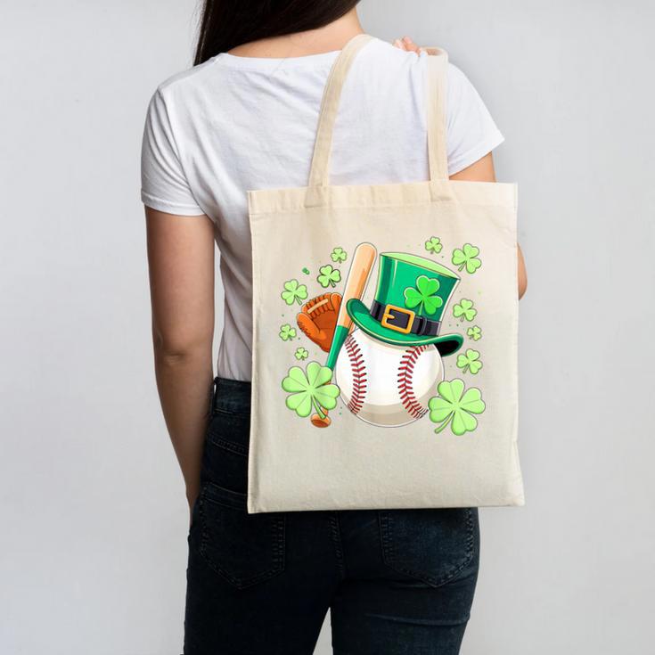 Baseball St Patricks Day Lucky Baseball Player Shamrock Canvas Tote Bag Baseball St Patricks Day Lucky Baseball Player Shamrock Canvas Tote Bag