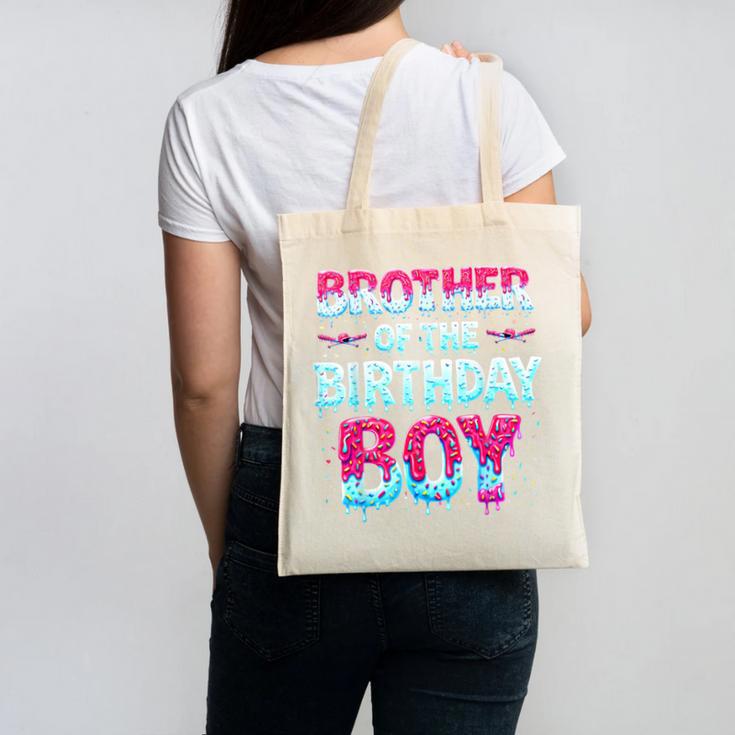 Brother Of The Birthday Boy Ice Cream Baseball Family Party Canvas Tote Bag
