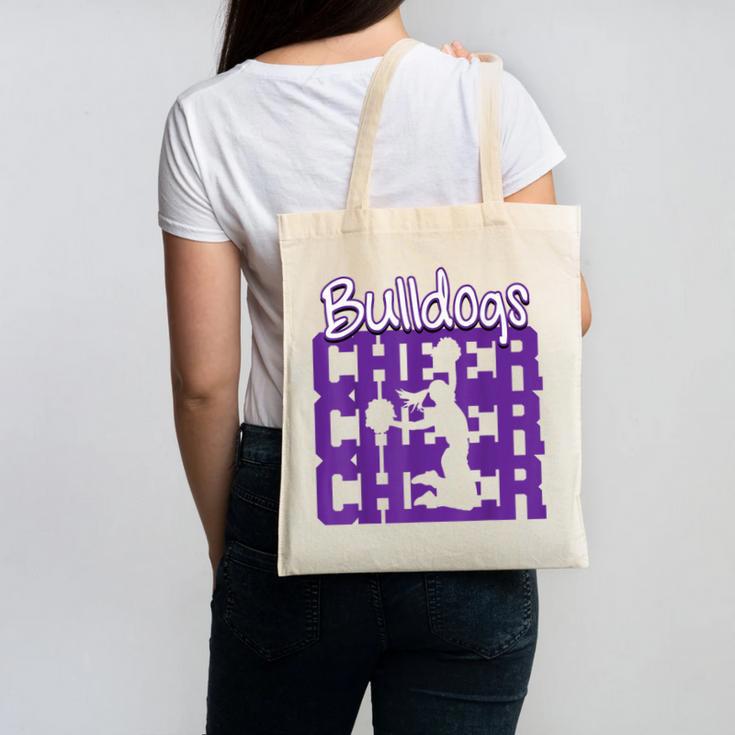 Bulldogs Cheer Back To School Cheerleading Spirit P Canvas Tote Bag Bulldogs Cheer Back To School Cheerleading Spirit P Canvas Tote Bag