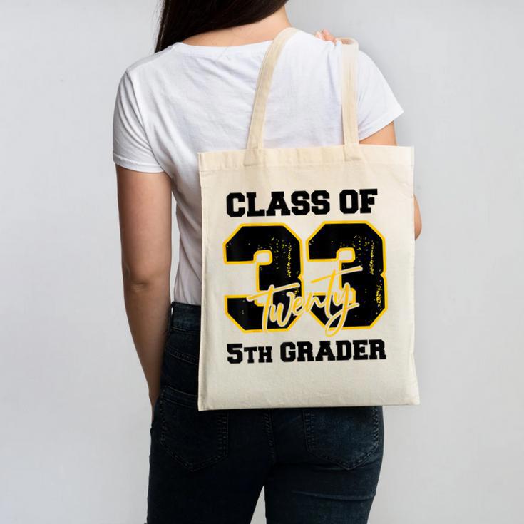 Class Of 2033 5th Grader Elementary School Back To School Canvas Tote Bag