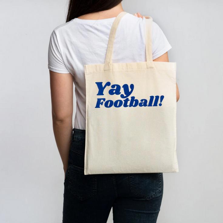 College Football Shirt University Team Colors Back To School Canvas Tote Bag