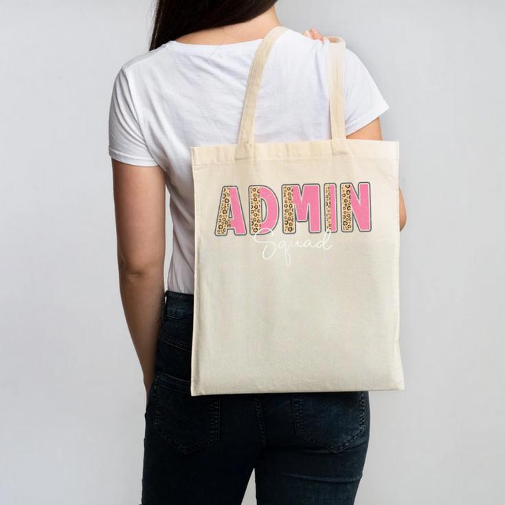 Cute Admin Squad Crew Team Back To School Administration Canvas Tote Bag Cute Admin Squad Crew Team Back To School Administration Canvas Tote Bag
