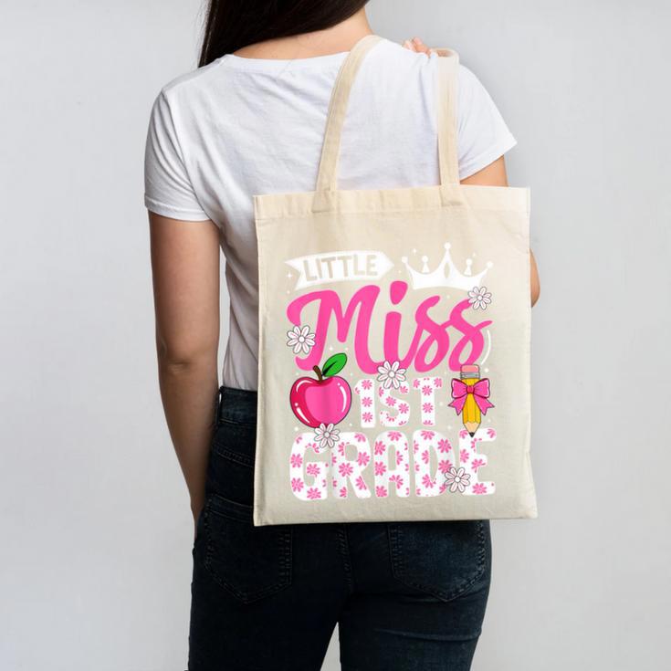 Cute Back To School 1st Grade Girls Kids First Day Of School Canvas Tote Bag Cute Back To School 1st Grade Girls Kids First Day Of School Canvas Tote Bag