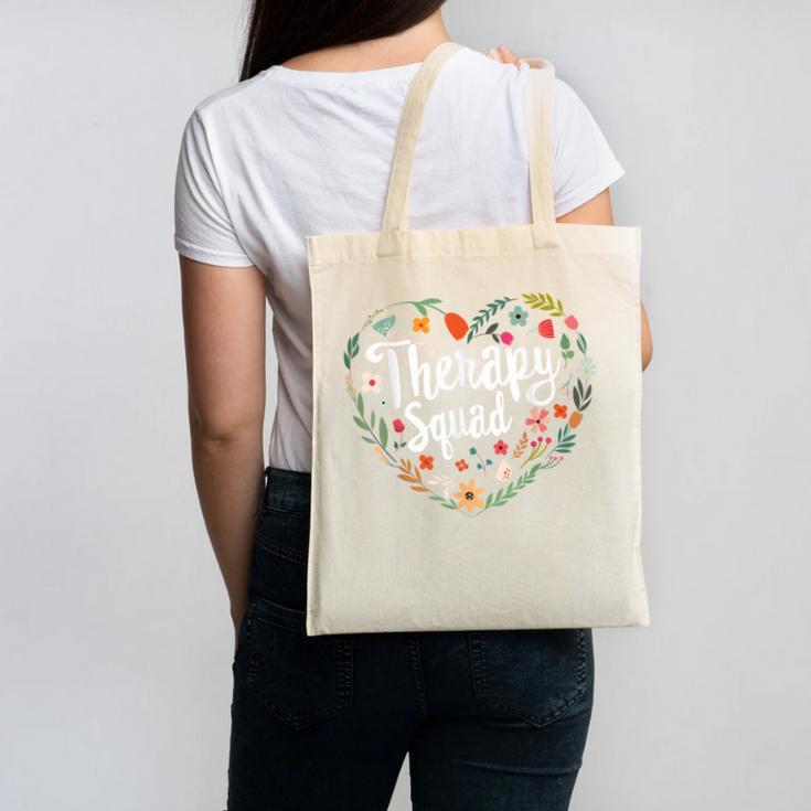 Cute Therapy Squad Physical Therapist Team Back To School Canvas Tote Bag Cute Therapy Squad Physical Therapist Team Back To School Canvas Tote Bag