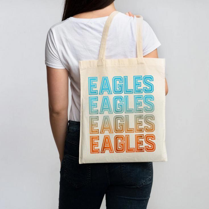 Eagle Mascot Back To School Spirit Kids Boys Girls Men Women Canvas Tote Bag Eagle Mascot Back To School Spirit Kids Boys Girls Men Women Canvas Tote Bag