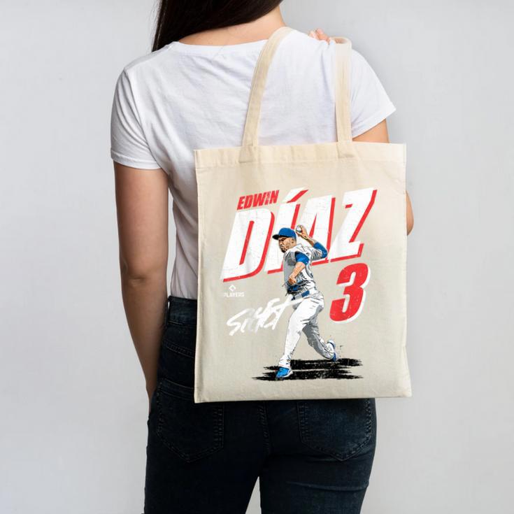 Edwin Diaz Los Angeles D Baseball Players MLBEDD204M Canvas Tote Bag Edwin Diaz Los Angeles D Baseball Players MLBEDD204M Canvas Tote Bag