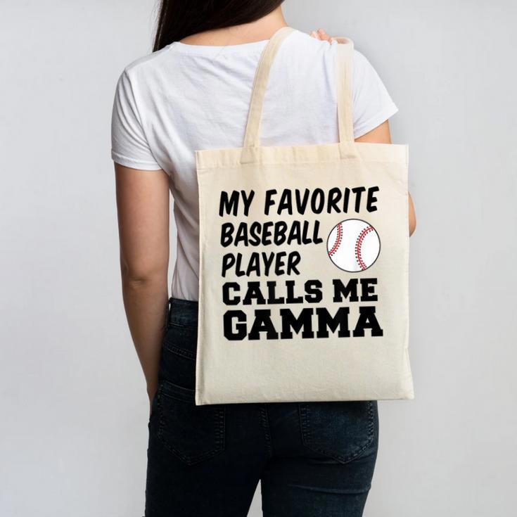 My Favorite Baseball Player Calls Me Gamma Canvas Tote Bag