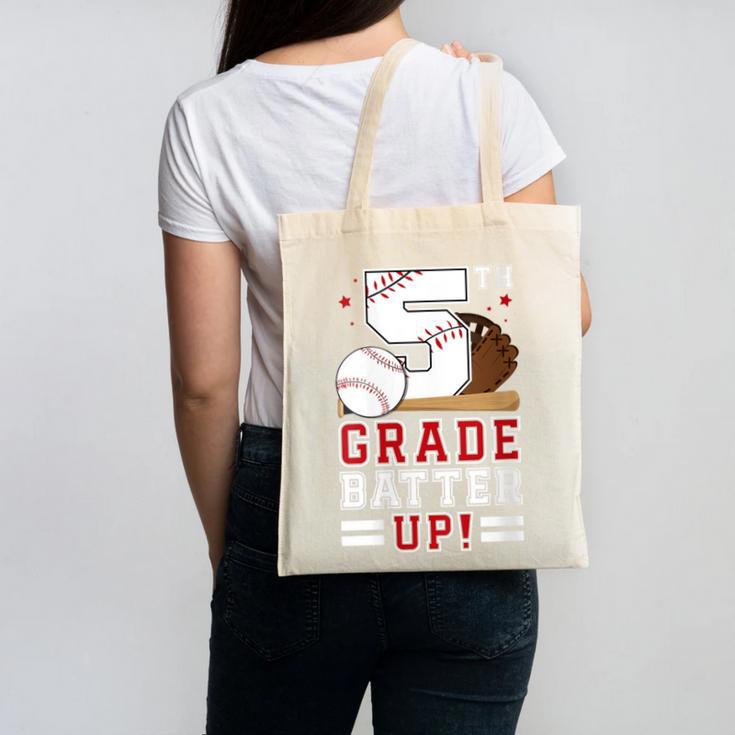 Fifth Grade Batter Up Baseball First Day Back To School Canvas Tote Bag
