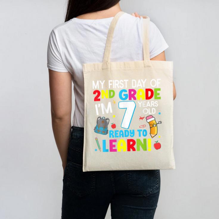 My First Day Of 2nd Grade Back To School 2nd Grade Girls Boy Canvas Tote Bag My First Day Of 2nd Grade Back To School 2nd Grade Girls Boy Canvas Tote Bag