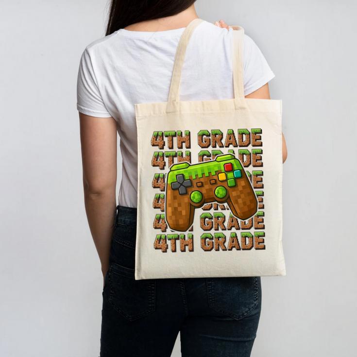 First Day Of 4th Grade Level Begins Back To School Girl Boy Canvas Tote Bag First Day Of 4th Grade Level Begins Back To School Girl Boy Canvas Tote Bag