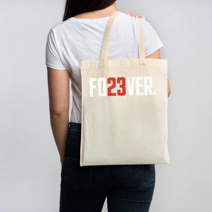 FO23VER Trendy Number 23 Baseball Team Sport For Women Men Canvas Tote Bag