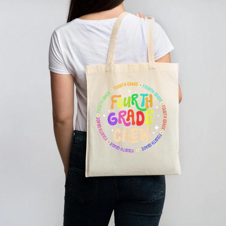 Fourth Grade Crew Back To School 4th Grade Team Canvas Tote Bag Fourth Grade Crew Back To School 4th Grade Team Canvas Tote Bag