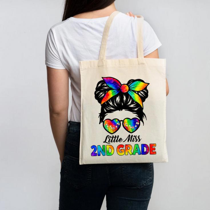 Girls Second Grade Back To School Cute Little Miss 2nd Grade Canvas Tote Bag