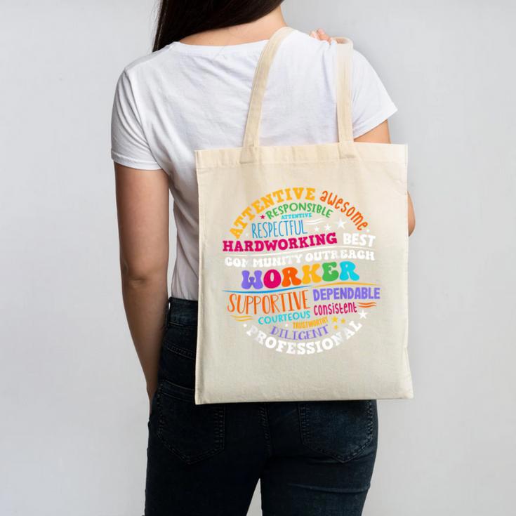 Groovy Community Outreach Worker Back To School Canvas Tote Bag Groovy Community Outreach Worker Back To School Canvas Tote Bag