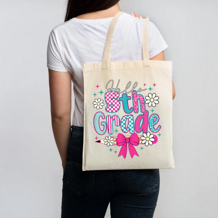 Hello Fifth Grade Team 5th Grade Back To School Boys Girls Canvas Tote Bag Hello Fifth Grade Team 5th Grade Back To School Boys Girls Canvas Tote Bag