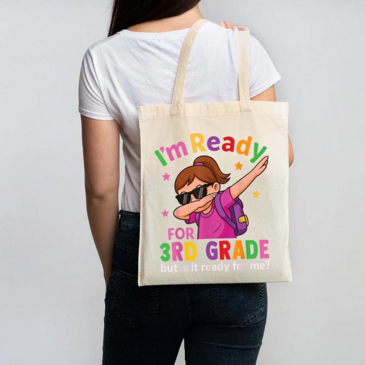I'm Ready For 3rd Grade Girl Back To School For Students Canvas Tote Bag I'm Ready For 3rd Grade Girl Back To School For Students Canvas Tote Bag