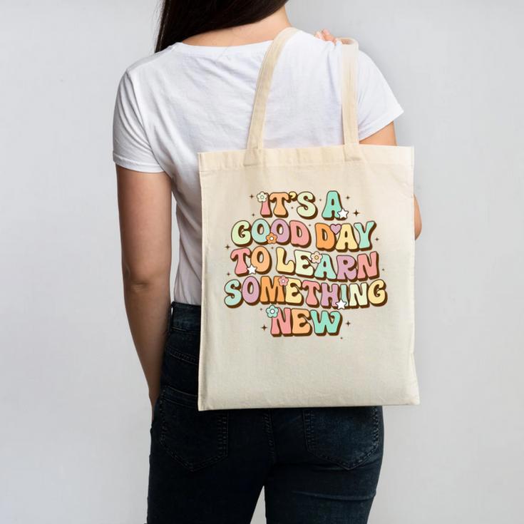 It's A Good Day To Learn Something New Retro Back To School Premium Tri-Blend Canvas Tote Bag