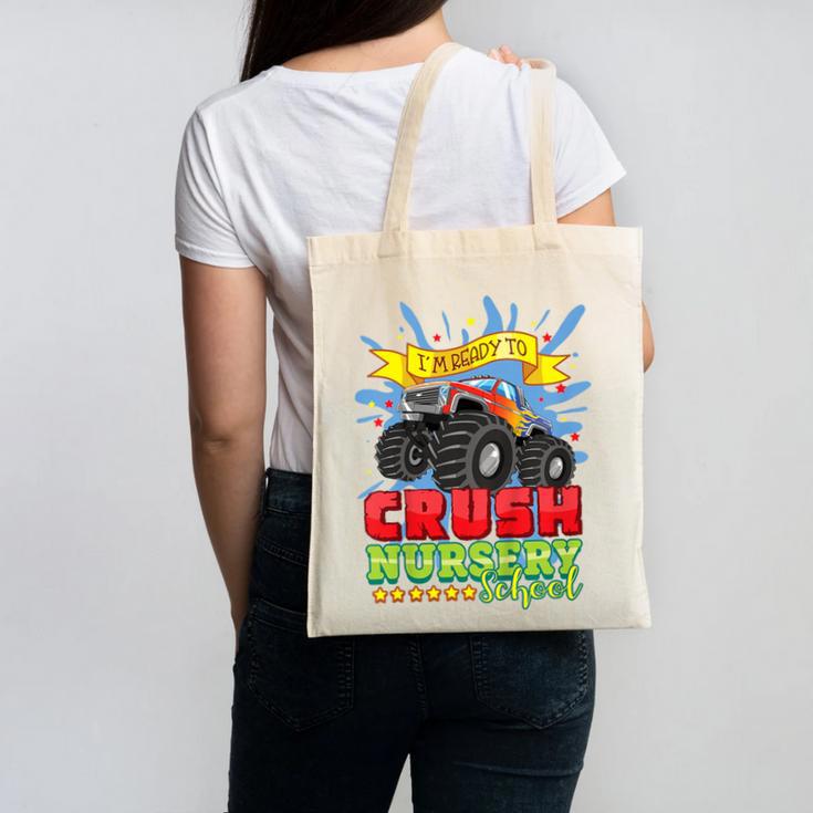 Kids Back To School Monster Truck Nursery Ready Crush First Day Canvas Tote Bag Kids Back To School Monster Truck Nursery Ready Crush First Day Canvas Tote Bag