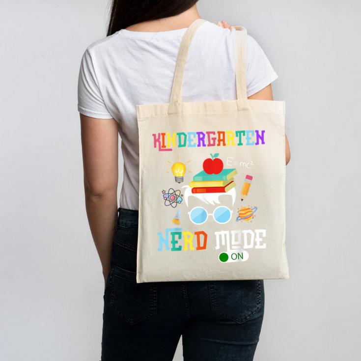 Kindergarten Nerd Mode On Back To School Science Kids Boys Canvas Tote Bag Kindergarten Nerd Mode On Back To School Science Kids Boys Canvas Tote Bag