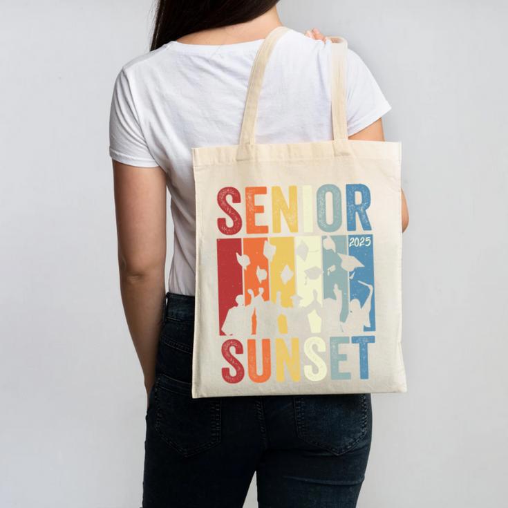 Last First Day Senior Sunset Class Of 2025 Back To School Performance Canvas Tote Bag