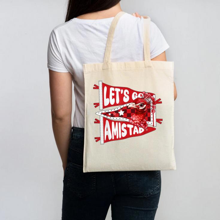 Let's Go Amistad Friendship Back To School Spirit Canvas Tote Bag Let's Go Amistad Friendship Back To School Spirit Canvas Tote Bag