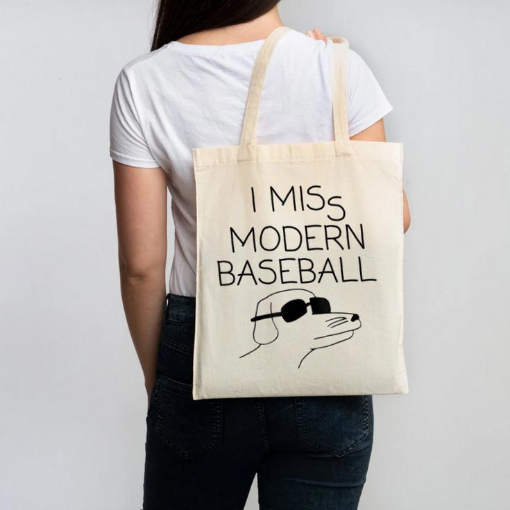 I Miss Modern Baseball Vintage Baseball Meme Tee Canvas Tote Bag I Miss Modern Baseball Vintage Baseball Meme Tee Canvas Tote Bag