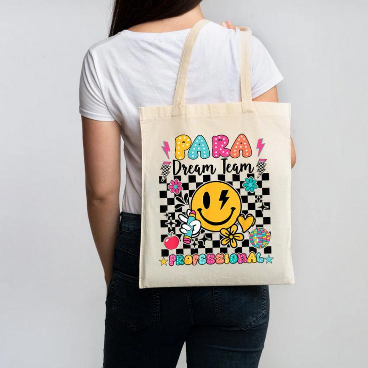Para Dream Team Paraprofessional First Day Back To School Canvas Tote Bag