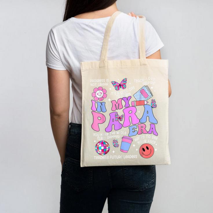 In My Para Era Paraprofessional Paraeducator Back To School Canvas Tote Bag