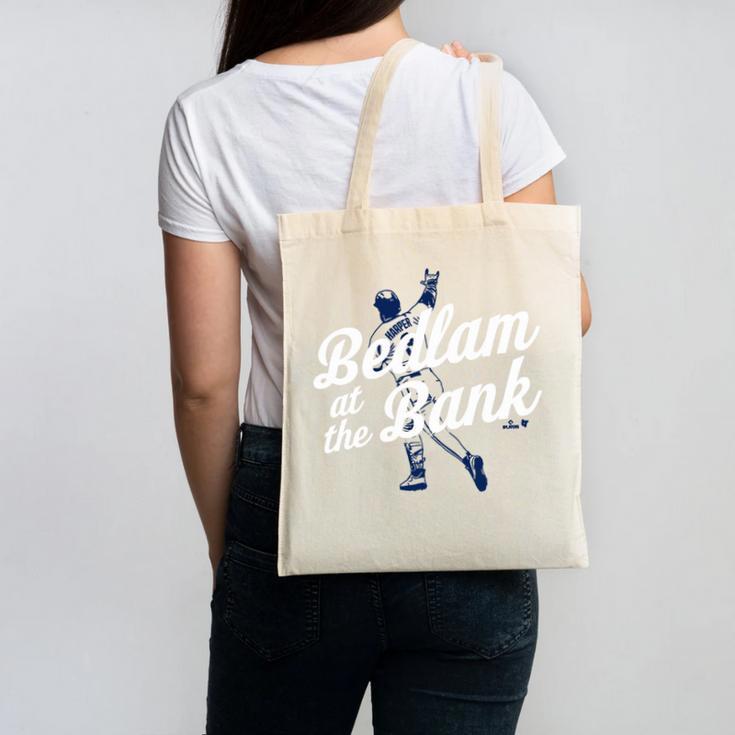 Philly Bedlam Bedlam At The Bank Philadelphia Baseball Premium Tri-Blend Canvas Tote Bag