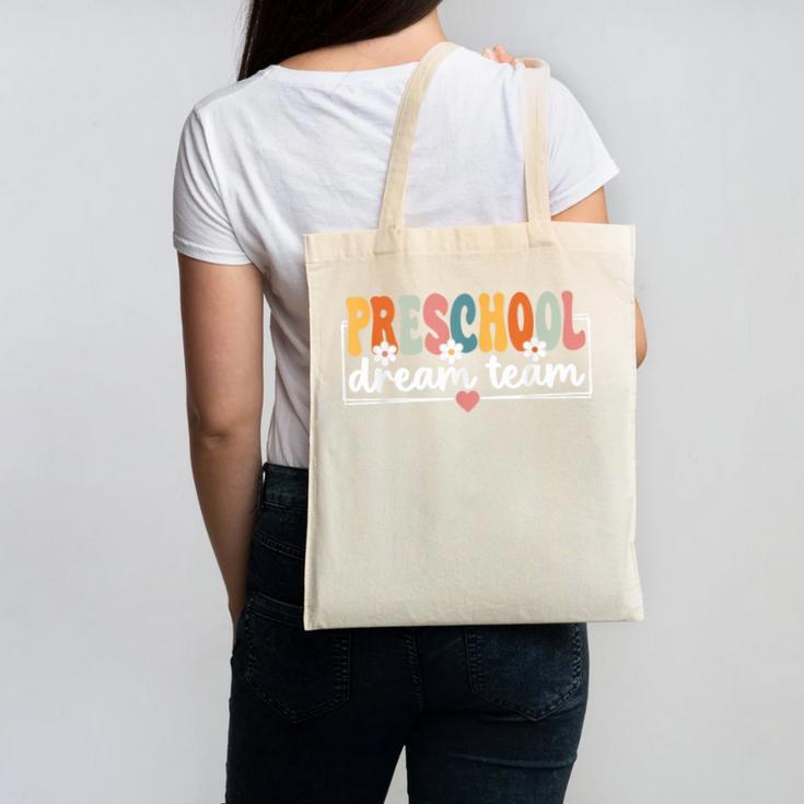 Preschool Dream Team Back To School Preschool Team Canvas Tote Bag