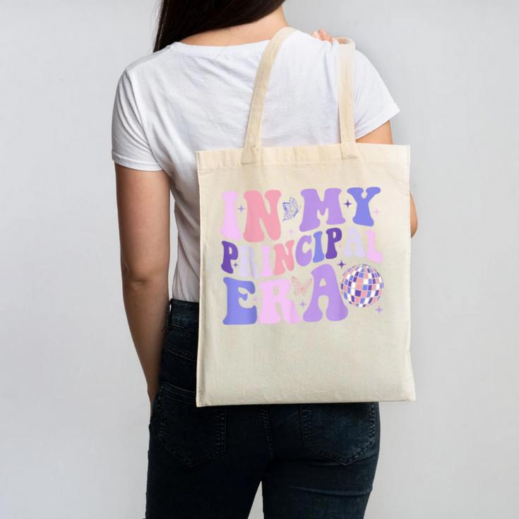 In My Principal Era Groovy School Headmaster Back To School Canvas Tote Bag In My Principal Era Groovy School Headmaster Back To School Canvas Tote Bag
