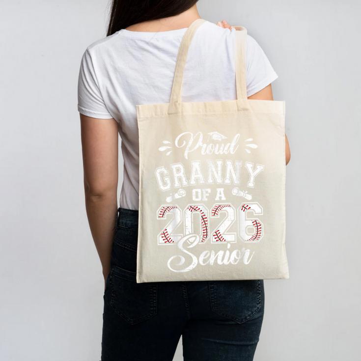 Proud Granny Of A 2026 Senior Baseball Graduate Canvas Tote Bag Proud Granny Of A 2026 Senior Baseball Graduate Canvas Tote Bag