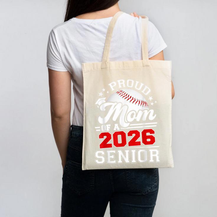 Proud Mom Of A 2026 Senior Baseball Graduation 2026 Canvas Tote Bag
