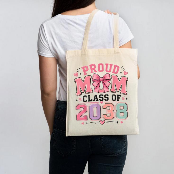 Proud Mom Class Of 2038 Retro Kindergarten Back To School Canvas Tote Bag