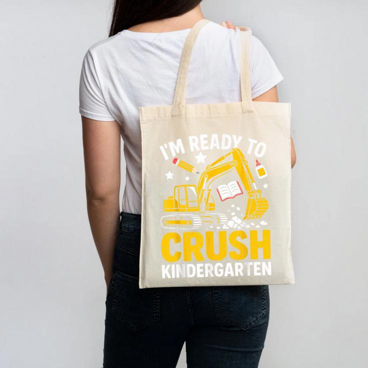 Im Ready To Crush Kindergarten Boys Back To School Canvas Tote Bag Im Ready To Crush Kindergarten Boys Back To School Canvas Tote Bag