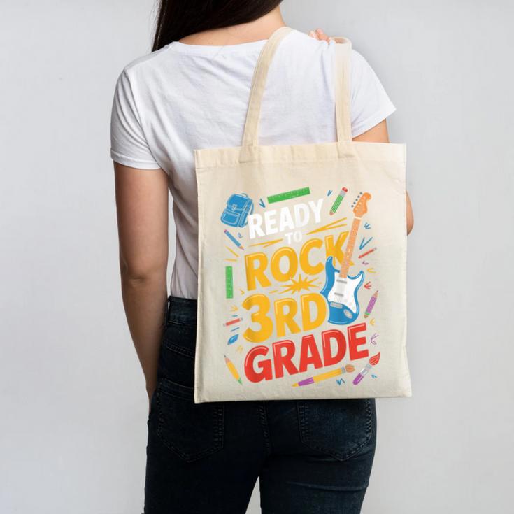Ready To Rock 3rd Grade Music Back To School Canvas Tote Bag Ready To Rock 3rd Grade Music Back To School Canvas Tote Bag