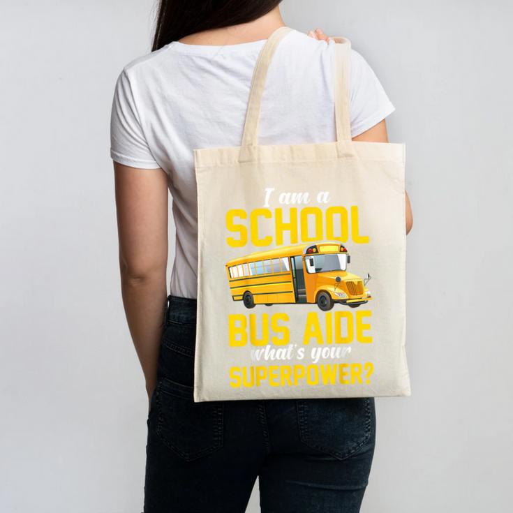 School Bus Aide Back To School Transport Bus Aide Canvas Tote Bag School Bus Aide Back To School Transport Bus Aide Canvas Tote Bag