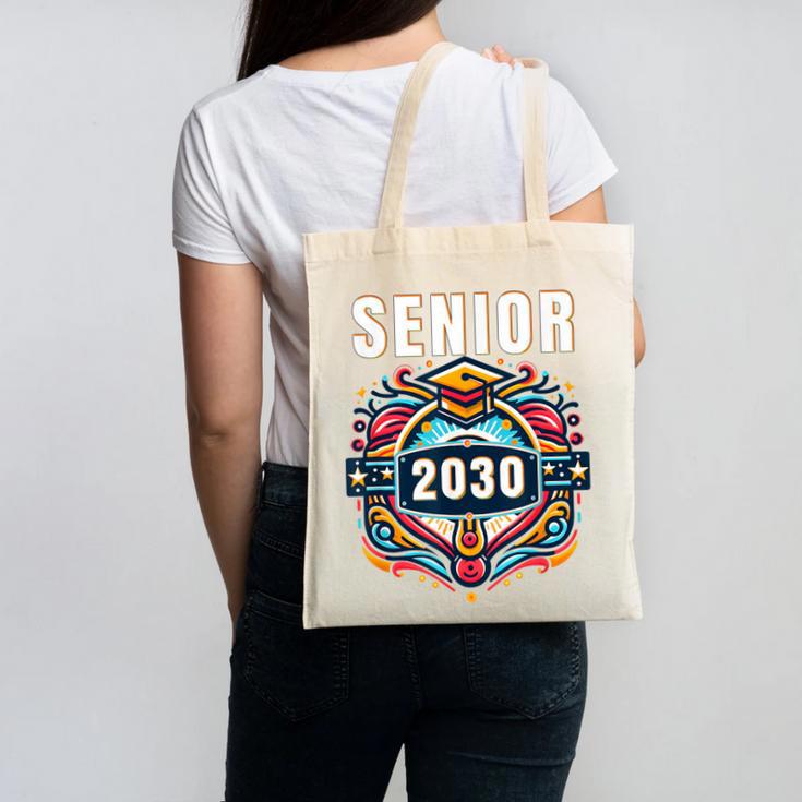 Senior 30 Class Of 2030 Back To School Graduation 2030 Canvas Tote Bag