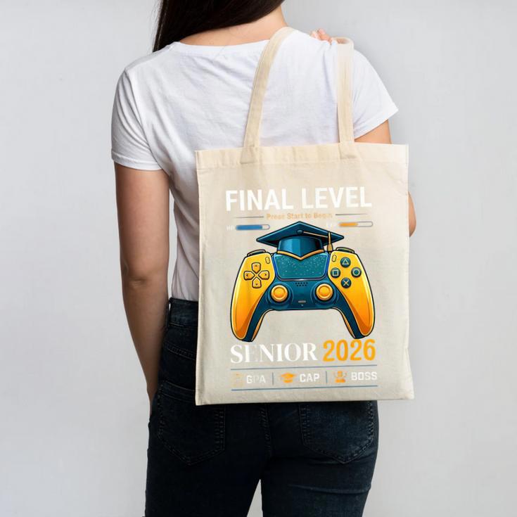 Senior Class Of 2026 Back To School Gamer Boys Senior 2026 Canvas Tote Bag Senior Class Of 2026 Back To School Gamer Boys Senior 2026 Canvas Tote Bag