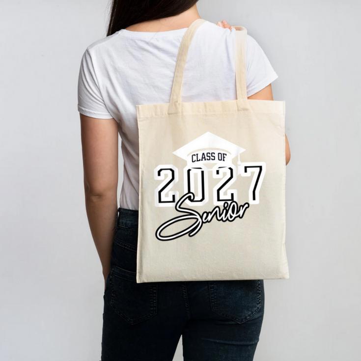Senior Class Of 2027 Back To School Graduate Senior Year 27 Canvas Tote Bag