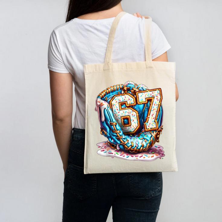 Six Seven Baseball Lifestyle 67 Meme Gen Alpha Slang Canvas Tote Bag Six Seven Baseball Lifestyle 67 Meme Gen Alpha Slang Canvas Tote Bag