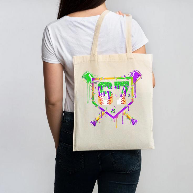 Six Seven Mardi Gras Baseball Sports Party Canvas Tote Bag Six Seven Mardi Gras Baseball Sports Party Canvas Tote Bag