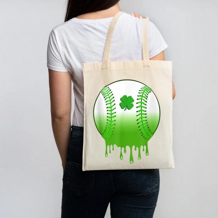 St Patricks Day Shamrock Baseball Irish Boys Kids Men Canvas Tote Bag